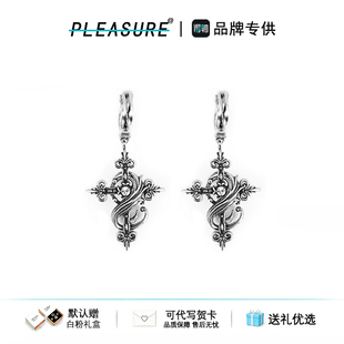 F136钛合金STK鸢尾花耳环情侣复古高级感轻奢气质百搭送生日礼物