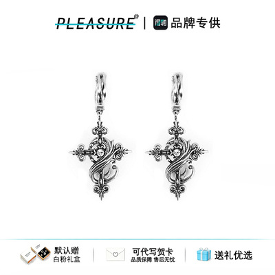 F136钛合金STK鸢尾花耳环