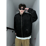 916-977-特70无差价春装棒球衫美式绑带袖蜂窝夹克暗黑，男装夹克，星座916