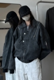 916-961-特P98无差价秋装新款美式大码PU皮衣夹克中性M-5XL，男装夹克，星座916