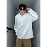 916-W89-特40无差价重磅可二开2026春装亨利领长袖卫衣暗黑，男装卫衣，星座916