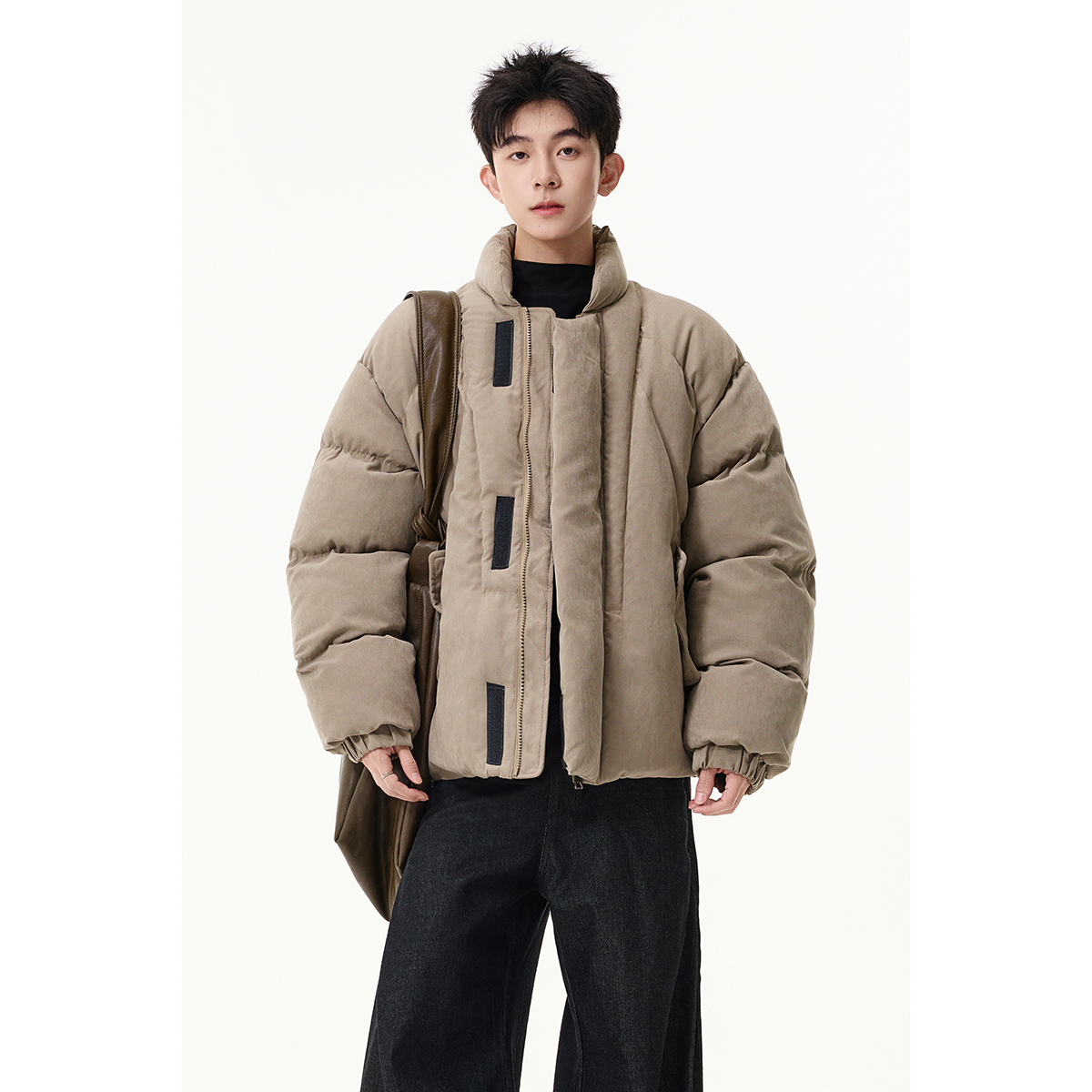 916-967-特P105无差价货足冬装麂皮绒解构美式棉衣无影墙，男装棉衣，星座916