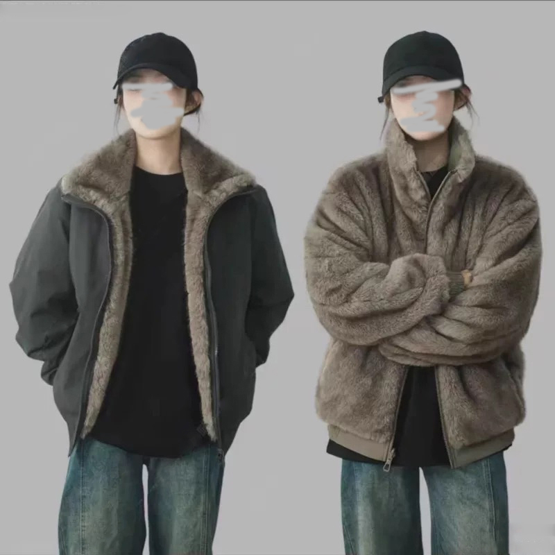 916-997-特P105无差价【两面穿座山雕】灰色货足冬装棉衣网图，男装棉衣，星座916