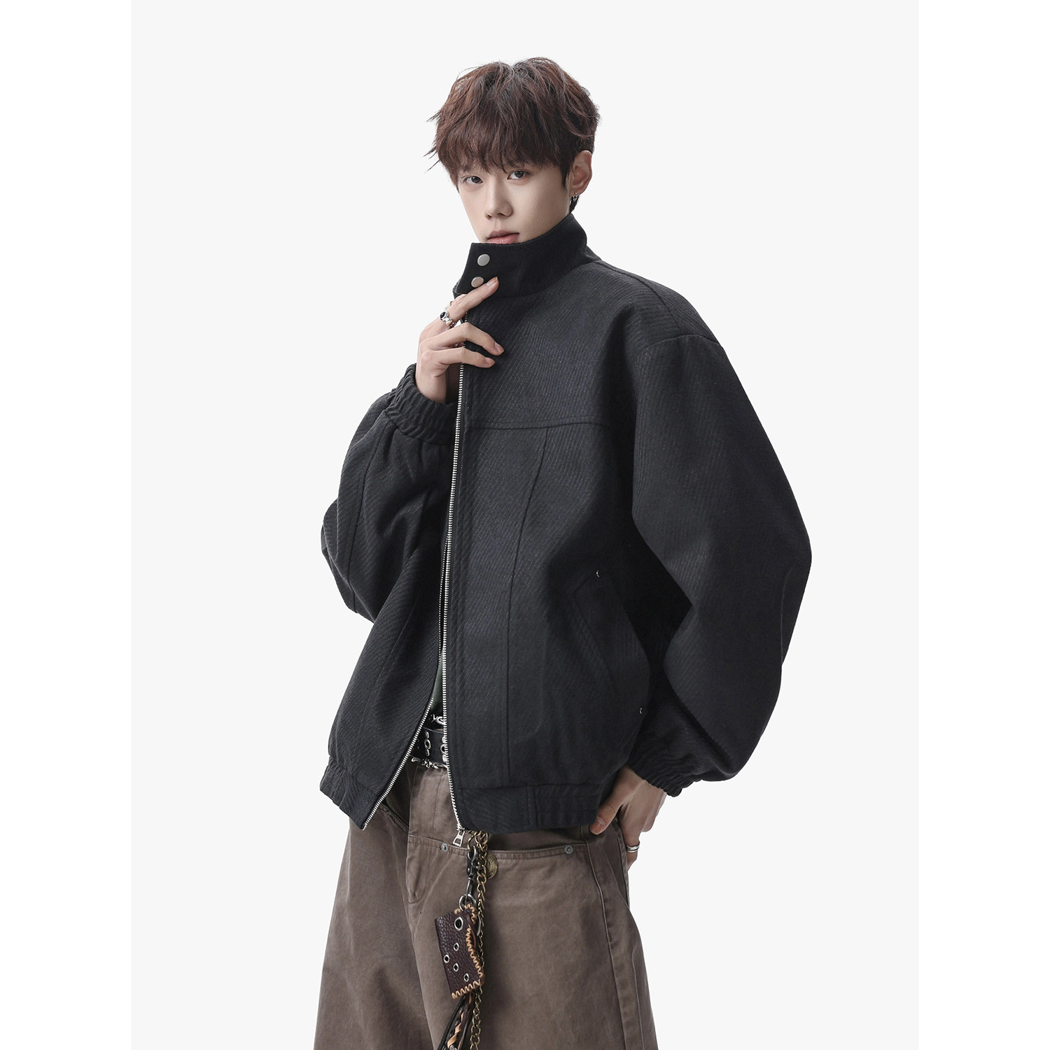 916-8005-特P85无差价现货2026春装新美式复古条纹夹克无影墙，男装夹克，星座916