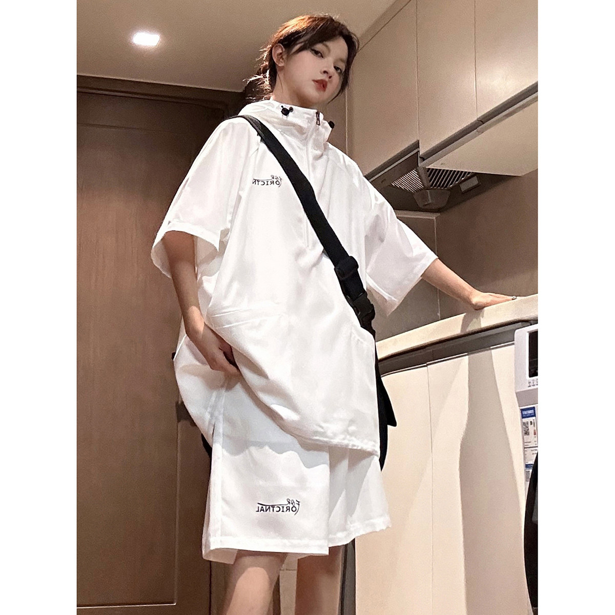 916-955-特P58无差价夏装连帽短袖T恤短裤大码套装中性M-5XL,男装牛仔裤,星座916