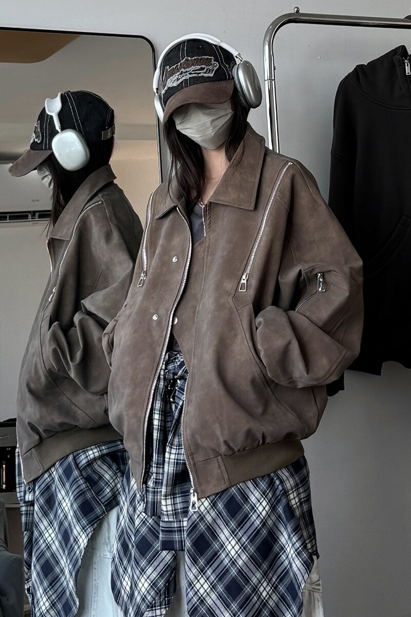 916-961-特P98无差价春装新款美式大码PU皮衣夹克外套中性M-5XL,男装夹克,星座916