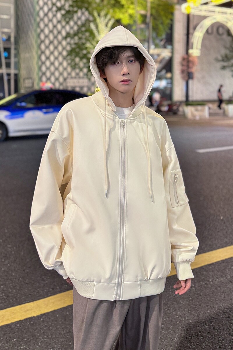 916-966-特P88无差价可脱卸帽秋美式连帽PU皮衣夹克港风M-3XL,男装夹克,星座916