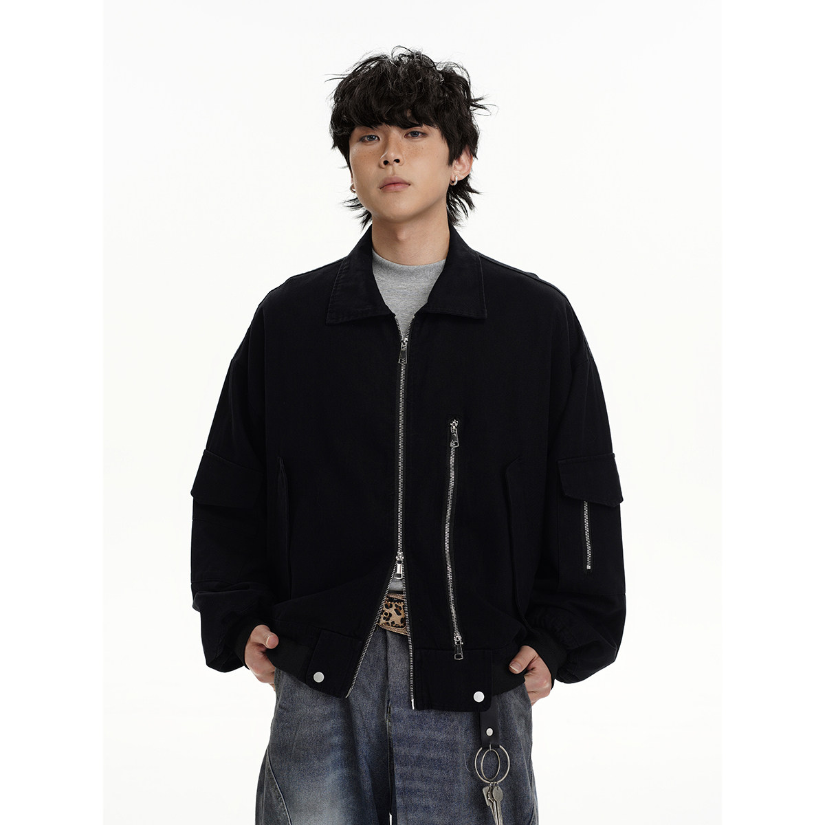 916-978-特P108无差价2025春水洗棉外套重工艺巴恩风夹克无影墙，男装夹克，星座916