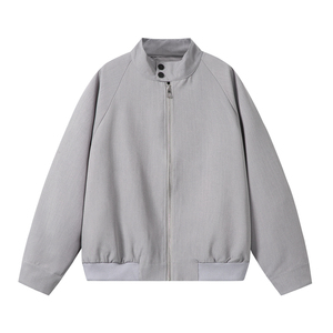 916-973-特70无差价 春装新款 哈灵顿百搭cleanfit夹克 白底，男装夹克，星座916