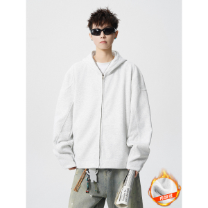 916-W96绒-特P78 薄款W96-特P68 现货 秋冬重磅正肩机车连帽卫衣图片