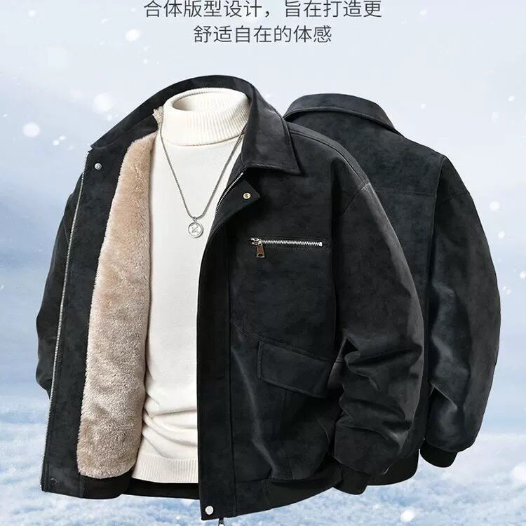 916-998-特P105无差价冬装皮棉衣座山雕皮衣外套保暖棉服网图,男装皮衣,星座916