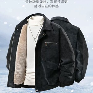 916-998-特P105无差价 冬装 皮棉衣 座山雕皮衣外套保暖棉服 网图图片