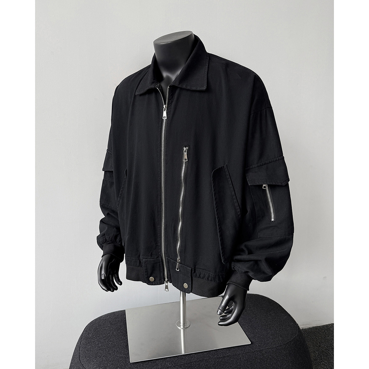 916-978-特P108无差价春装水洗棉外套重工艺巴恩风夹克假模，男装夹克，星座916