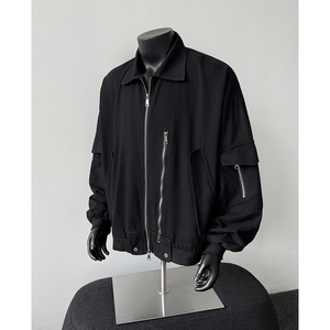 916-978-特P108无差价 春装水洗棉外套重工艺巴恩风夹克 假模，男装夹克，星座916