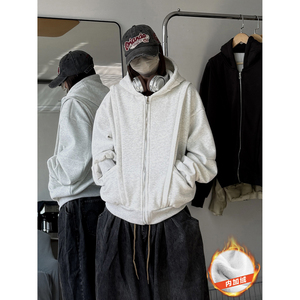 916-W85-特P80无差价 抖音得物品质 重磅 美式连帽加绒卫衣 中性图片