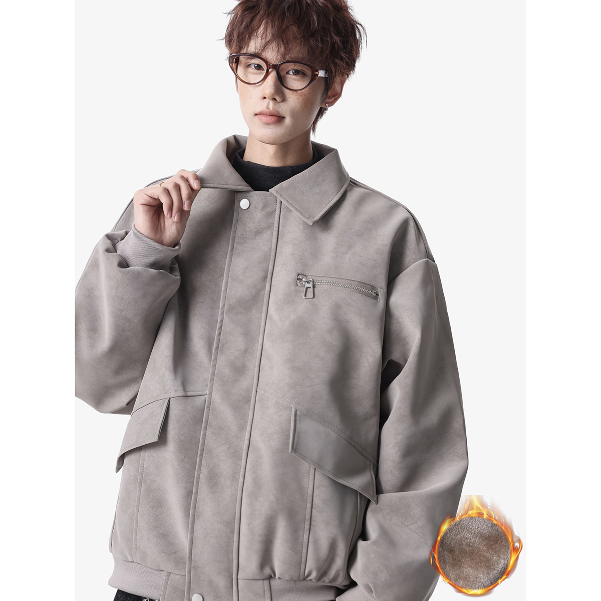 916-998-特P105无差价现货冬装皮棉衣座山雕皮衣加厚棉服无影墙，男装皮衣，星座916