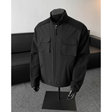 916-993-特P85深度库存春装拼接摇粒绒户外立领外套夹克假模，男装夹克，星座916