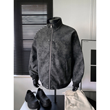 916-979-特P70无差价春装美式PU皮衣夹克双拉链头外套假模，男装夹克，星座916