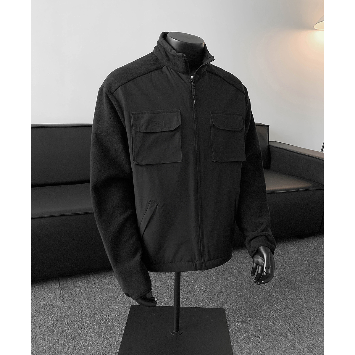 916-993-特P85GTAL一比一货足拼接摇粒绒立领保暖工装外套假模,男装棉衣,星座916 916-993-特P85GTAL一比一货足拼接摇粒绒立领保暖工装外套假模,男装棉衣,星座916