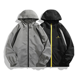 916-959-特P50无差价春装冲锋衣美式大码连帽夹克白底M-5XL，男装夹克，星座916