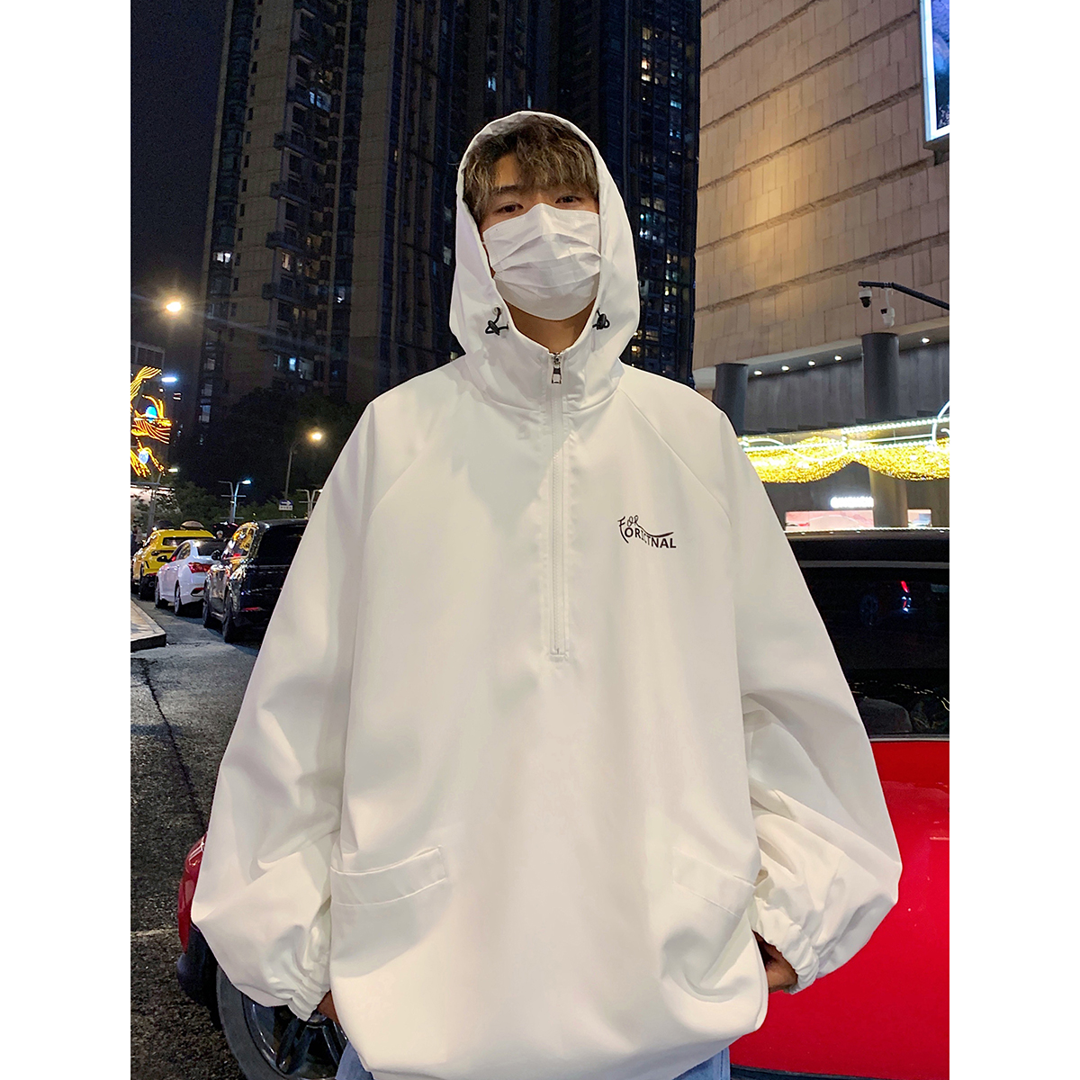 916-957-特P50无差价美式大码高街连帽套头夹克港风M-5XL，男装夹克，星座916