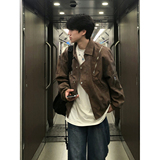 916-961-特P70无差价春装新款美式大码PU皮衣夹克外套港风M-5XL，男装夹克，星座916