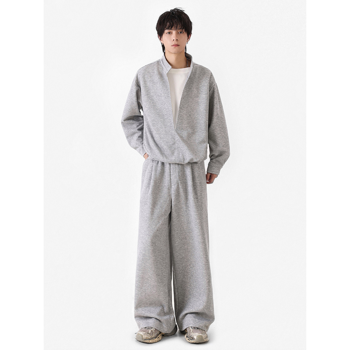 916-上衣W91-特P50裤K75-特P40无差价货足假两件套装可分开卖，男装休闲套装，星座916