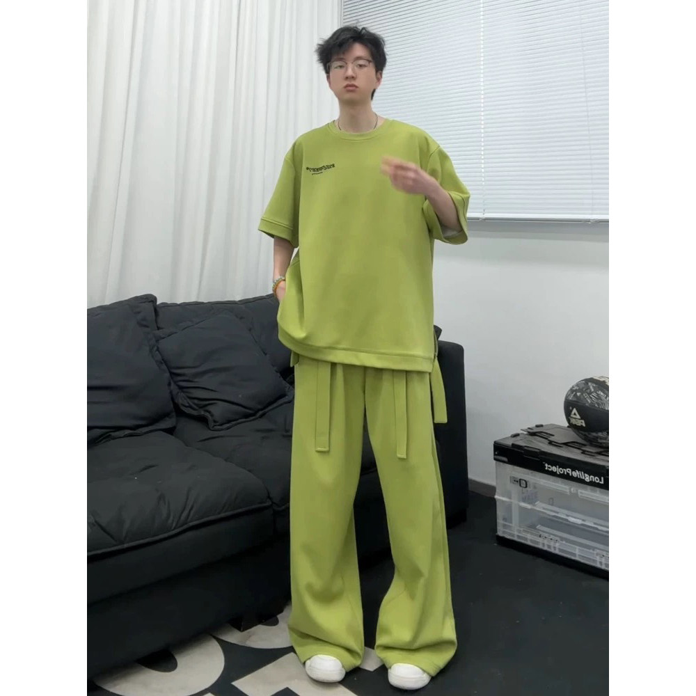 916-986-特P65无差价网图现货直播品质夏装套装短袖+长裤,男装T恤,星座916
