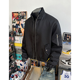 解构设计感bomber夹克棉服男冬季美式廓形飞行员棉衣美式高街外套，男装夹克，星座916