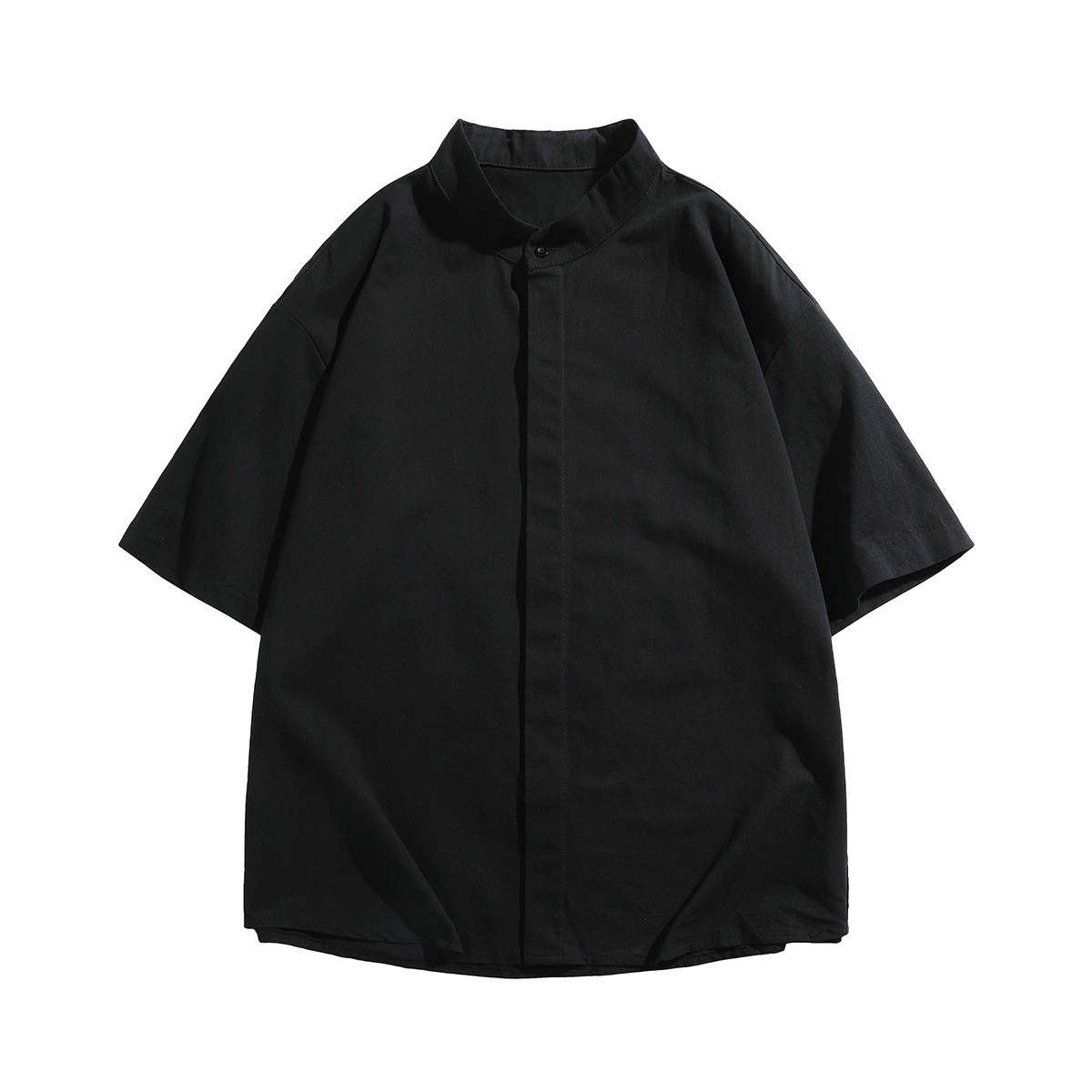 916-C66-特P35无差价棉可二开夏装中式短袖衬衫高街M-5XL,男装衬衫,星座916