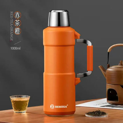 英国Bemega保温杯男旅行壶团购定制新款茶水分离泡茶杯户外茶水杯