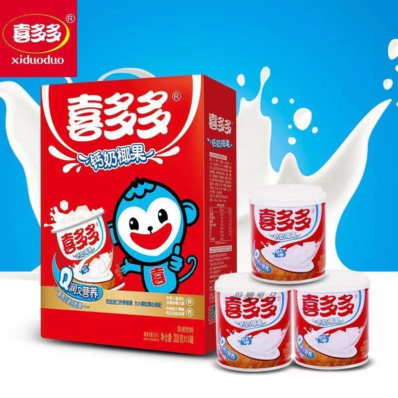 喜多多椰果乳味饮料200g15罐