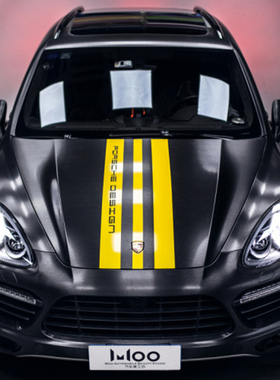 保时捷卡宴引擎盖车贴拉花Cayenne GTS个性装饰帕拉梅拉改装贴纸