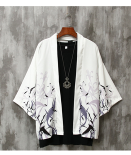 七分袖 古风很仙 衬衫 防晒外套薄款 情侣道袍 男宽松中国风男装 夏季