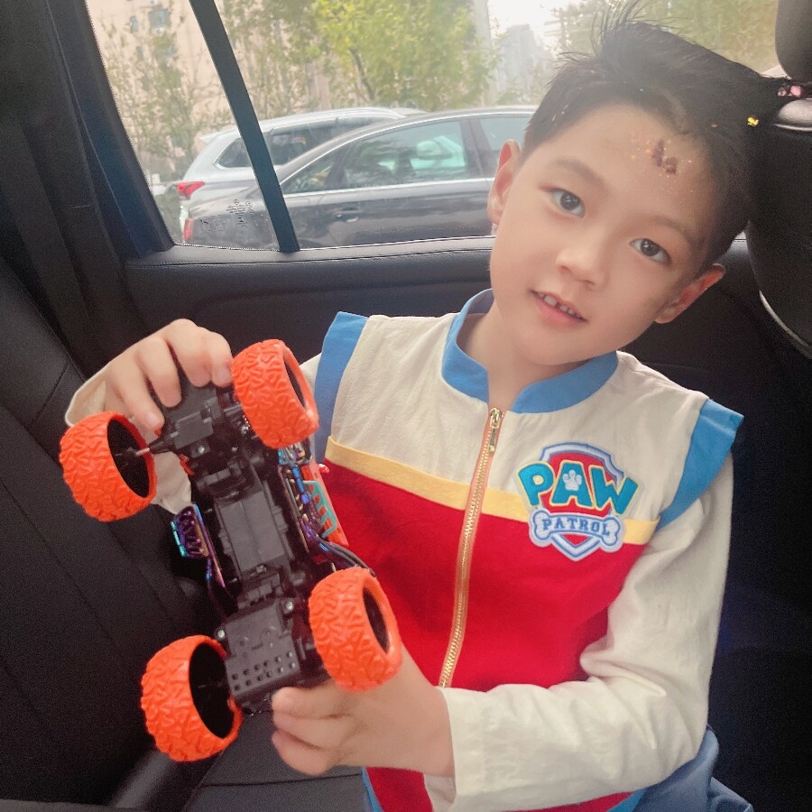 仙童堡儿童莱德队长cos演出服男童机车平衡车赛生日服装汪汪队服