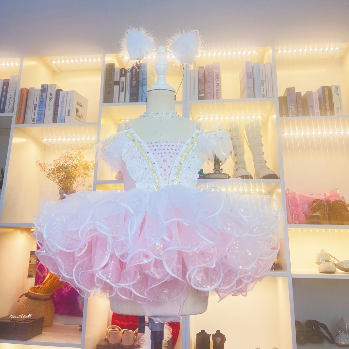 芭蕾裙定制粉色猫咪演出服女童复活节小兔子裙万圣节演讲话剧服装,童装/婴儿装/亲子装,儿童礼服,淘宝优惠券,粉丝福利购,淘宝优惠卷