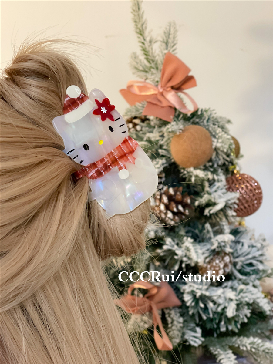 CCCRUI醋酸可爱雪人Kitty大抓夹