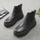 英伦风磨砂真皮厚底短靴休闲百搭马丁靴子 女鞋 欧洲站2025秋季 新款