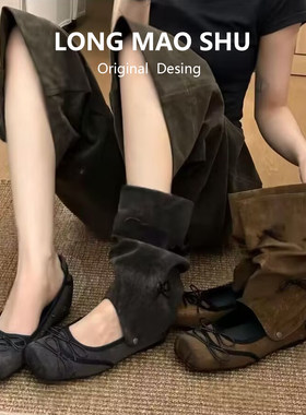 龙猫叔方头蝴蝶结玛丽珍单鞋女