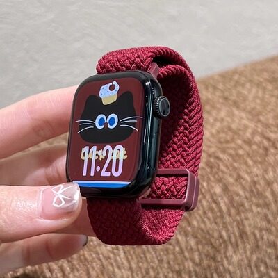尼龙弹力磁吸适用iWatch1098表带