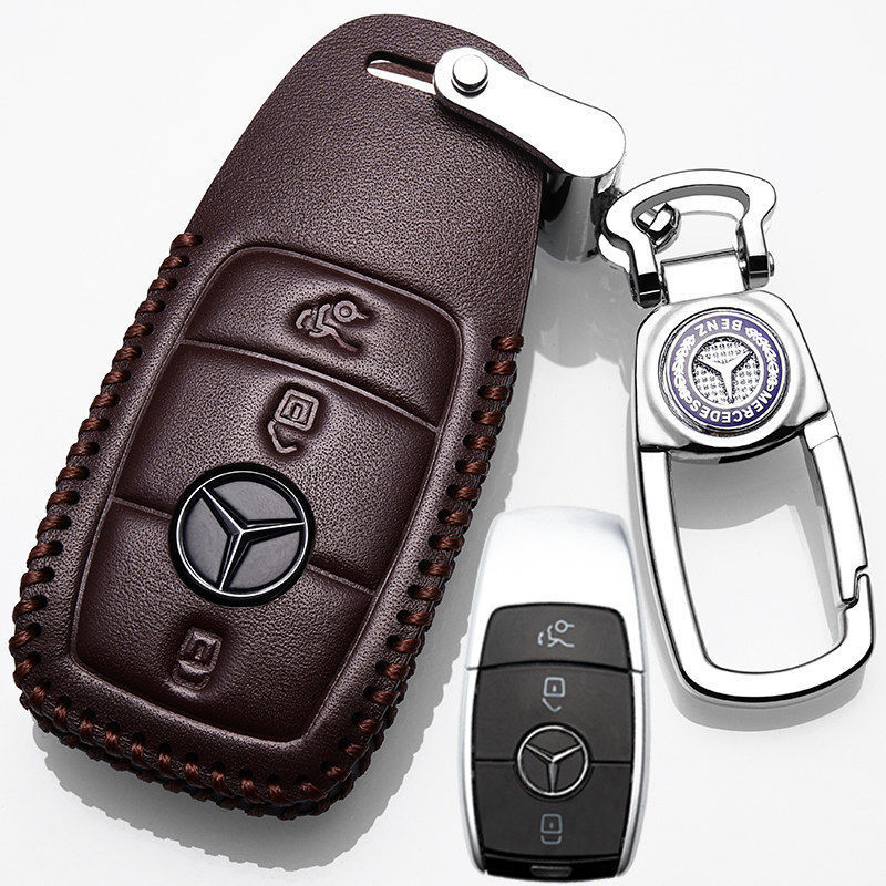 奔驰GLB200钥匙套2022款新glb180车真皮钥匙包女改款22款男专用扣