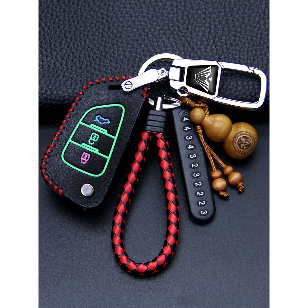 汽车後配改装钥匙套刀锋款KD摺叠改装增配VVDI遥控车钥匙包扣通用