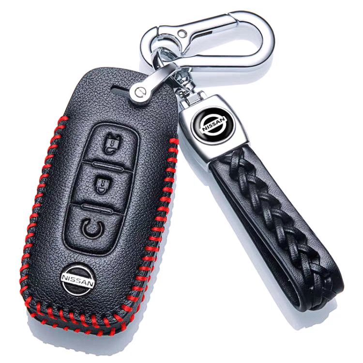 专用2023款日产逍客精英豪华领航版车真皮钥匙套经典女包绳扣