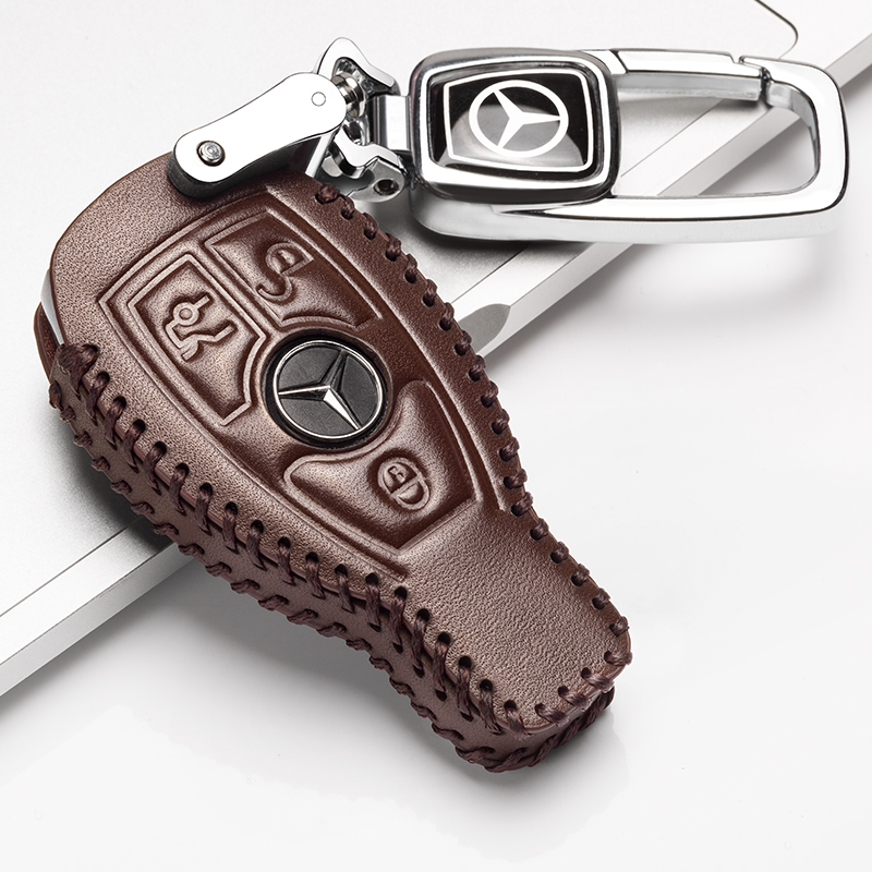 适用于2021款奔驰c260l钥匙套真皮C200L豪华E300L GLC钥匙包GLA套