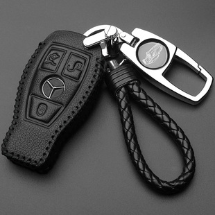 奔驰gla200钥匙套专用gla220全包两键汽车钥匙扣gla200钥匙包真皮