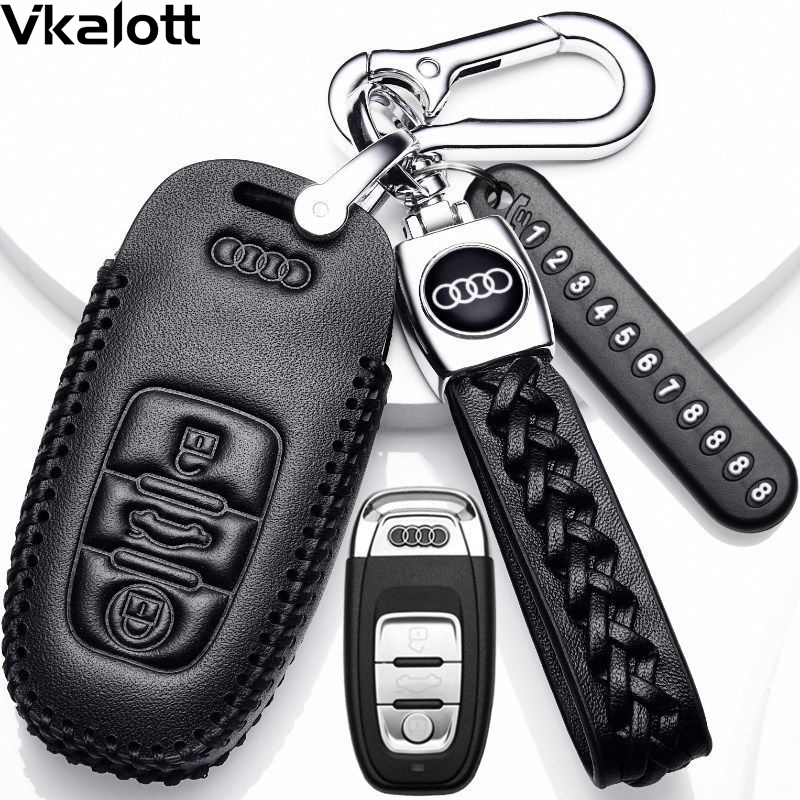 适用于2021款奥迪a6l钥匙套高档包装饰扣男新款20壳女真皮包19款