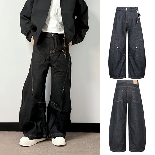 美式弯刀裤长裤显腿长春季款