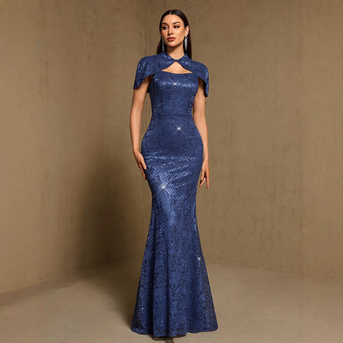 派对裙长款礼服性感生日聚会裙子 evening party dress maix new