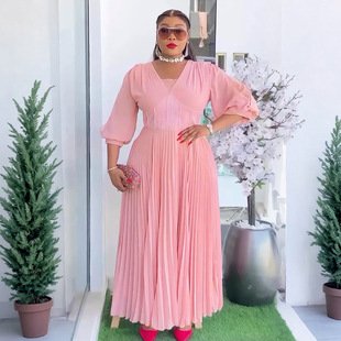 非洲新款大码女装长裙欧美外贸连衣裙 Africa dress female dress