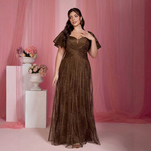 evening party dress long maix dress mom night club dress new